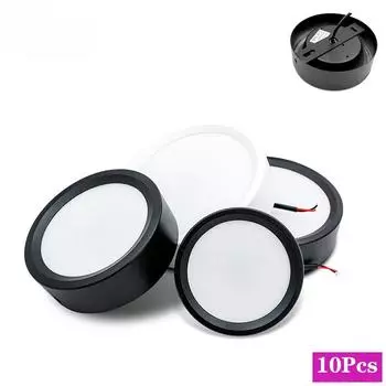 10 шт./лот светодиодный потолочный светильник 220 В потолочный точечный светильник 9 Вт 12 Вт 15 Вт 18 Вт поверхностного монтажа панельное освещение кухонный светильник для комнаты домашний декор Natural White