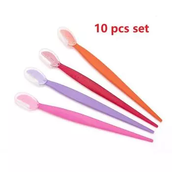 10 шт./лот, триммер для бровей, лезвие для формирования ножа, лезвия для лица, скребок для удаления волос, бритва, женские косметические инструменты для макияжа CHINA