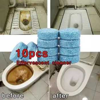 10 шт. / Лот водный многофункциональный шипучий спрей-очиститель концентрат для домашней уборки 10 pcs синий