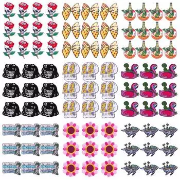 10 шт./лот, вышивка, железные нашивки для одежды, нашивки для одежды, куртки, декор, аппликация, принадлежности для шитья