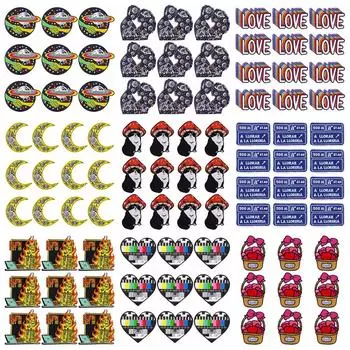 10 шт./лот, вышивка, железные нашивки для одежды, нашивки для одежды, куртки, декор, аппликация, принадлежности для шитья