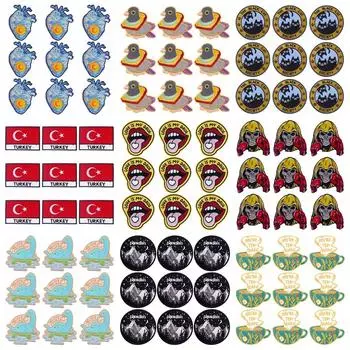 10 шт./лот, вышивка, железные нашивки для одежды, нашивки для одежды, куртки, декор, аппликация, принадлежности для шитья