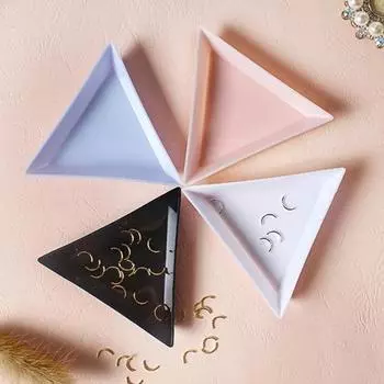 10 шт. лотки для хранения украшений для ногтей, штабелируемые, с гладкими краями, яркие цвета, износостойкие, большая вместимость, экономия места синий