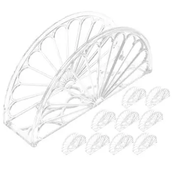 10 шт. лоток прозрачный -образный вертикальный держатель для салфеток бумажные полотенца 10 шт. для стола акриловый диспенсер для дома ванная комната прозрачный