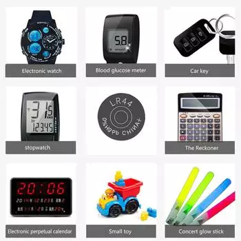 10 шт. LR44 AG13 357 357A A76 GPA76 батарея 1,5 В плоские круглые батарейки для калькуляторов светодиодные игрушечные часы 10PCS