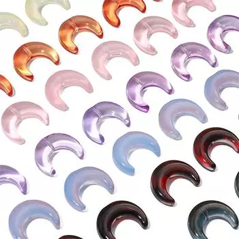 10 шт. лунные хрустальные стеклянные бусины, свободные бусины-разделители, подвески для DIY ожерелья, браслета, изготовления ювелирных изделий розовый