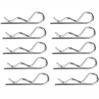 10 шт. M4 75 мм R зажимы 5/32 x 2-15/16 дюймов Ассортиментный набор Проволочные заколки для волос Ферма, газон, сад