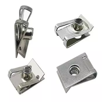 10 шт. M4 M5 M6 M8 U-образные зажимы для автомобиля, стальные болты с язычковыми гайками с резьбой 8 мм, 5 мм, 6 мм, 4 мм для мотоцикла, скутера, квадроцикла, мопеда