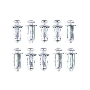 10 шт. M5/M6 домкратные гайки автомобильный металлический винт лепестковые гайки винт для полой стены железной кожи M5*25