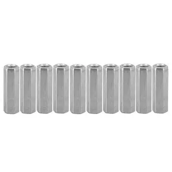 10 шт. M8 Длинный стержень Гайка Шестигранная гайка с шестигранной втулкой Противостоящие резьбовые крепления (М8*40)