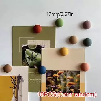 10 шт. магнит на холодильник из смолы, милый круглый магнит на холодильник для офиса, украшение для кухни, подарок на День матери, многоцветный