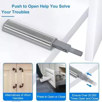 10 шт. Магнитные защелки Push to Open, фурнитура для шкафов Push Touch, защелка для кухонной двери Push Release, защелка для ящиков Push Catch