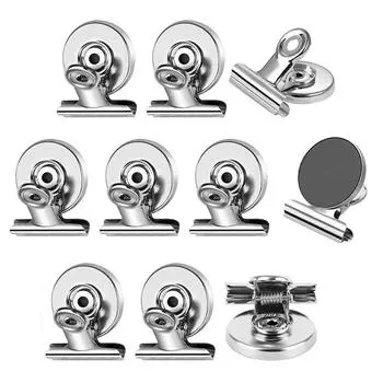 10 шт. магнитов на холодильник, сильные магнитные зажимы для доски, офиса, шкафчика, фотодисплеев, сверхмощные магнитные зажимы (Ширина 30 мм) 10pcs