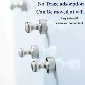 10 шт. магниты на холодильник металлические магнитные кнопки полированная поверхность широко используемые магниты на холодильник сильные магниты на холодильник серебряный