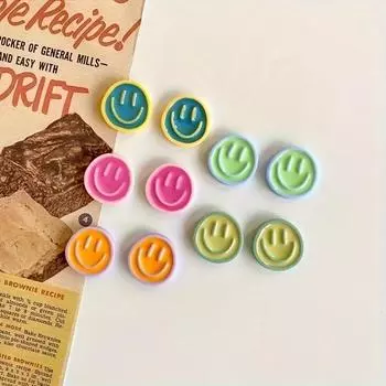 10 шт. магниты на холодильник с изображением мультяшного смайлика, милые декоративные магниты на холодильник для кухни, офиса, доски, шкафчика, шкафа