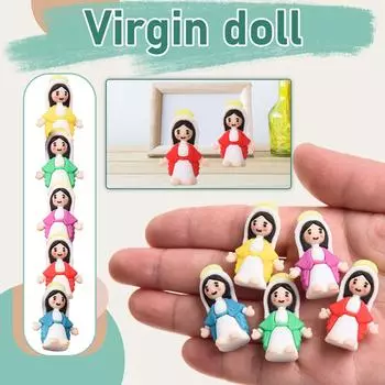 10 шт. Маленькая миниатюрная фигурка для игры в прятки, классические религиозные подарки, Христос Спаситель для воскресной пасхальной начинки для яиц, подарок на крещение One Size красный