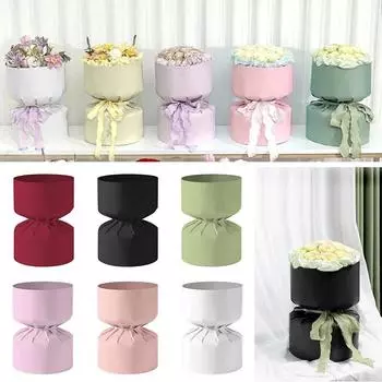 10 шт. Маленькая упаковочная подкладка, упаковочная бумага, подарочная коробка, упаковочные материалы, круглые цветы, розы, мини-букет, стереотипная крафт-бумага, сделай сам чёрный