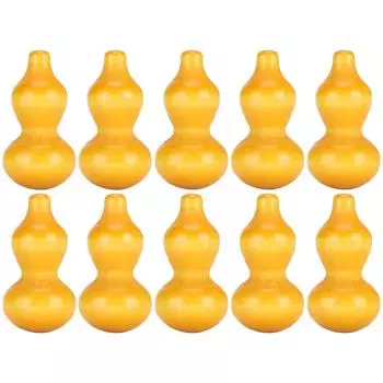 10 шт. Маленькие деревянные бусины в форме тыквы из калабаша, декоративный подвесной аксессуар для автомобиля