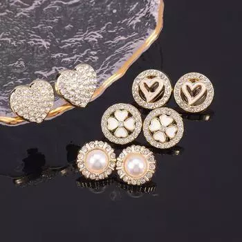 10 шт., маленькие пуговицы 10-13 мм, женские декоративные пуговицы для блузки, блестящие тонкие пуговицы со стразами и металлическим хвостовиком