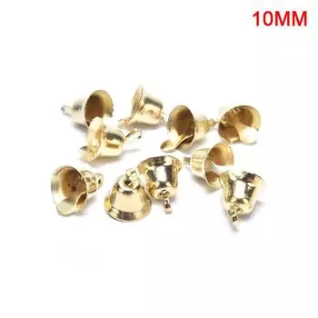 10 шт. маленьких металлических колокольчиков для рождественской елки, украшения для вечеринки своими руками 10mm