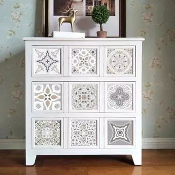 10 шт марокканский стикер стены стиль напольная плитка наклейка искусство гостиная кухня декор 20*20cm