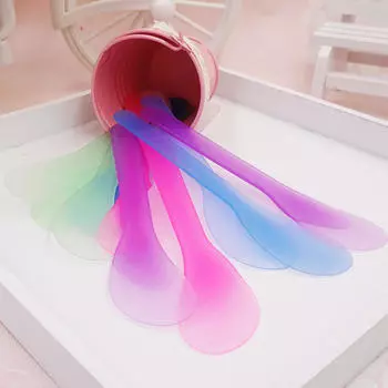 10 шт., маска для лица, лопаточка для смешивания, пластиковая ложка-пюре, крем для ухода за кожей, женская косметика для макияжа