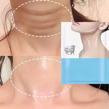10 шт. Маска для шеи из козьего молока, коллагеновая, укрепляющая, против морщин, отбеливающая, омолаживающая, увлажняющая, лифтинговая, укрепляющая, для ухода за кожей шеи 10 Pcs