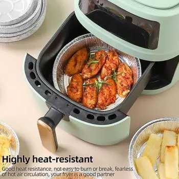 10 шт., маслостойкая алюминиевая фольга, жестяная коробка, одноразовая антипригарная бумага, микроволновая печь, масло, фольга, жестяной коврик для пароварки, алюминиевый поднос для еды, контейнер