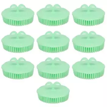 10 шт. Массажер для волос и кожи головы, шампунь, щетка для очистки, отшелушивающий мягкий скраб для кожи головы для взрослых, душ