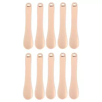 10 шт. Массажная лопаточка для крема для глаз, портативная металлическая маленькая ложка для макияжа, косметическая маска для лица