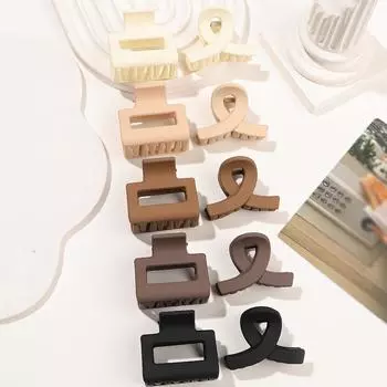 10 шт. матовых заколок для волос для женщин и девочек - прямоугольные и цветочные маленькие заколки-коготь для тонких/средних тонких волос - нескользящие зажимы-губки