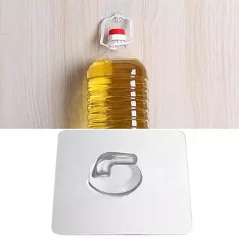 10 шт. Макс. 15 кг прозрачный бесшовный клей сильный прилипающий настенный крючок для вешалок 10pcs чистый