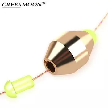 10 шт., медь в воде, грузила для рыбалки, вес, плавающий балансир, грузило, водная бронза, материалы, приманки для рыбалки, аксессуары 0.5