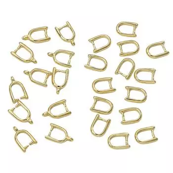10 шт., медная прямая подвесная U-образная пряжка-зажим для изготовления ювелирных изделий своими руками, аксессуары для рукоделия 6x8mm