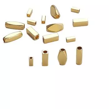 10 шт. медная прямоугольная прямая перегородка из бисера для изготовления ювелирных изделий своими руками, аксессуары для рукоделия 2x5mm