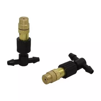 10 шт., медные насадки для тумана, сельскохозяйственные ирригационные инструменты для теплиц, автоматический охлаждающий увлажнитель-распылитель с 4 мм t