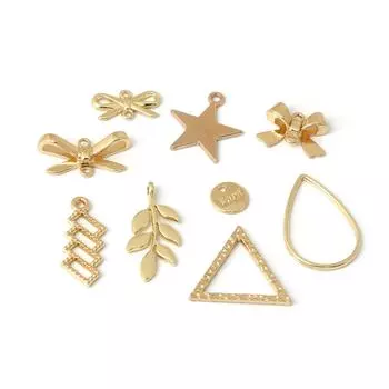 10 шт медные подвески для изготовления ювелирных изделий DIY серьги шейный браслет 17*24mm 10pcs золотой