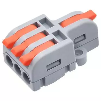 10 шт., медные разъемы для рычажных проводов 1 в 3, нейлоновый разветвитель проводов, электрик