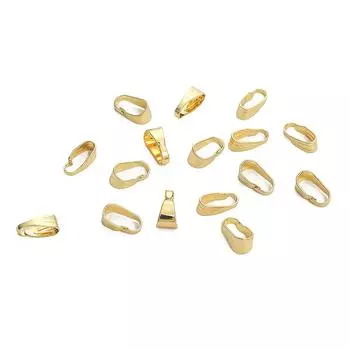 10 шт., медный кулон, зажим, застежка, соединитель, бусины, ювелирные изделия, DIY браслет, ожерелье, кулон, ювелирный компонент 3x7mm 10pcs золотой