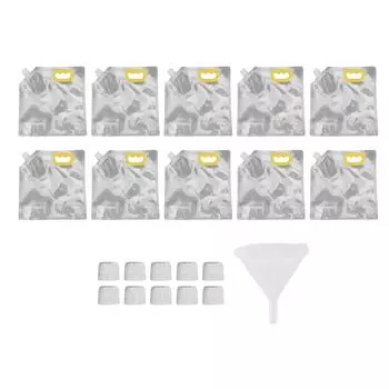 10 шт. мешок для хранения зерна ПЭТ ПЭ прозрачный контейнер для хлопьев мешок для хранения сухих продуктов питания для риса, бобов, муки Su 3L