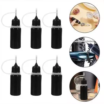 10 шт. Металл для масла для ногтей, черный, инструмент для квиллинга своими руками, маленькая бутылка для смазки для клея, доступно несколько вариантов 5ml