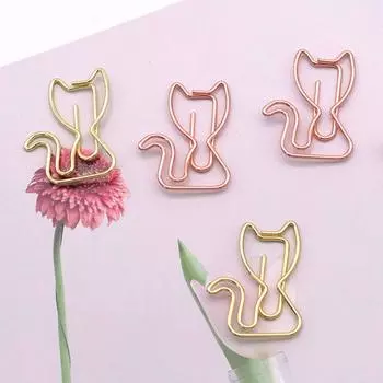 10 шт. металлическая скрепка для бумаги с героями мультфильмов, декоративная скрепка для студентов, канцелярские принадлежности, держатель для закладок для дома розового золота