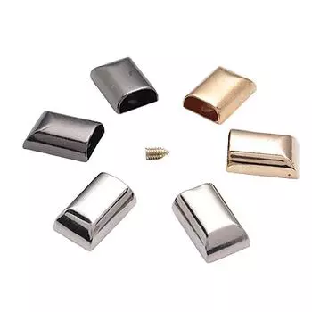 10 шт. металлическая застежка-молния, хвостовая застежка-молния, стопорная заглушка, головка с винтом «сделай сам» серебряный