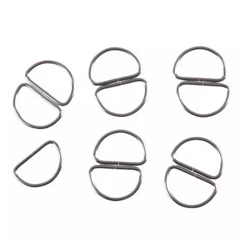 10 шт. металлические 25 мм D-образные пряжки для кошелька для одежды, сумка, ремень, веб-пояс