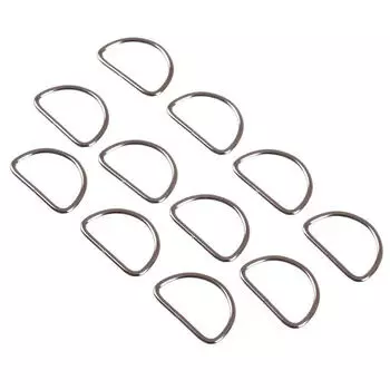 10 шт. металлические 25 мм D-образные пряжки для кошелька для одежды, сумка, ремень, веб-пояс
