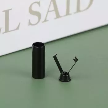 10 шт., металлические аглеты, шнурки для одежды, цилиндрические наконечники, защита для кончиков головы чёрный