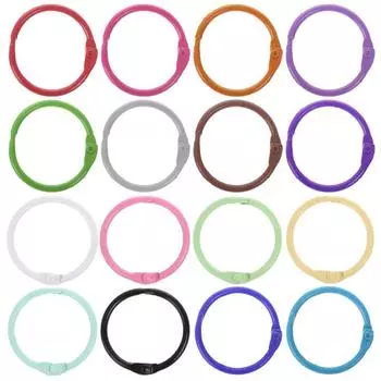 10 шт. Металлические кольца для переплета листов, обручи для книг, альбомы своими руками, школьные канцелярские принадлежности, Прямая поставка серый