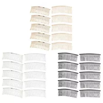 10 шт. металлические проволочные гребни для волос, декоративные свадебные гребни для вуали, проволочные гребни, многофункциональные заколки для волос своими руками для укладки волос чёрный