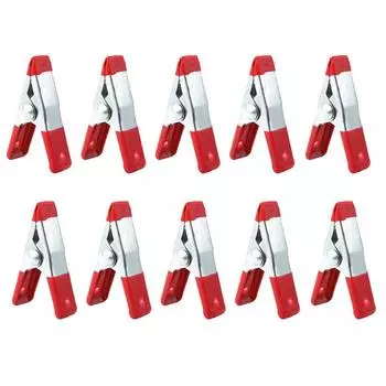 10 шт. металлические пружинные зажимы 2 дюйма зажимы мягкие пластиковые наконечники захват фотографии зажимы для поделок инструменты