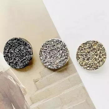 10 шт. Металлические пуговицы для куртки, пальто, пряжка ручной работы, круглая форма, золотые швейные пуговицы, костюм из цинкового сплава, винтаж 23mm